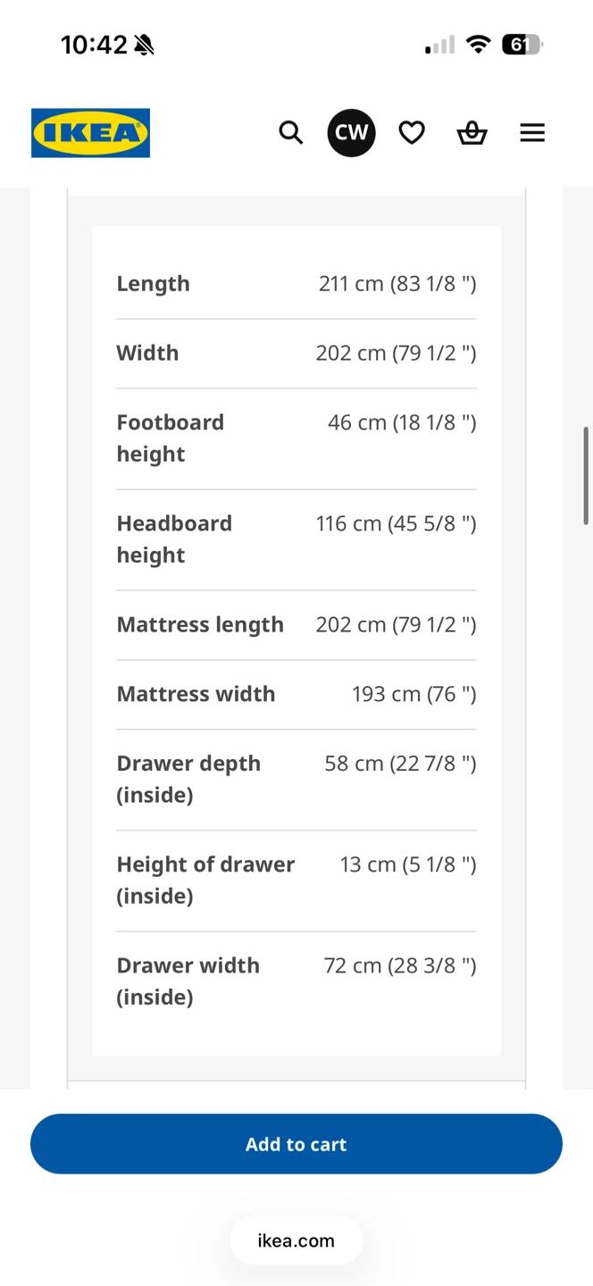 IKEA TONSTAD Bed Frame with Storage - Oak Veneer King - photo 5