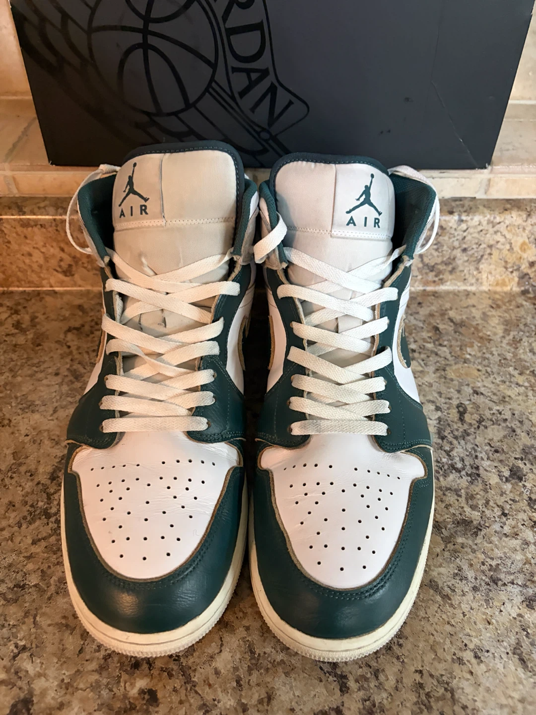 Air Jordan 1 Mid SE Dark Teal Sneakers - photo 4