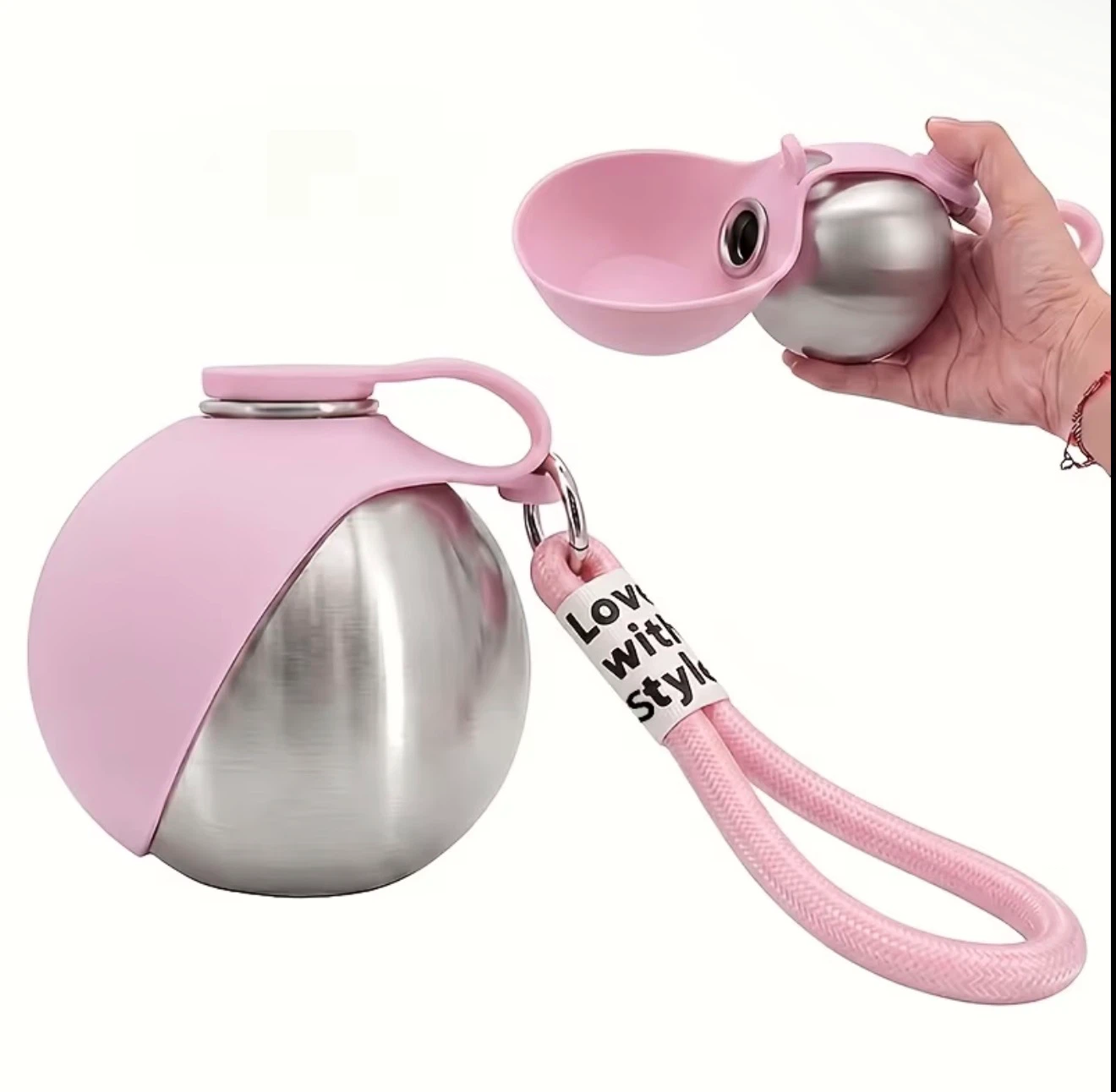 2-in-1 Portable Dog Water Bottle & Bowl - photo 3