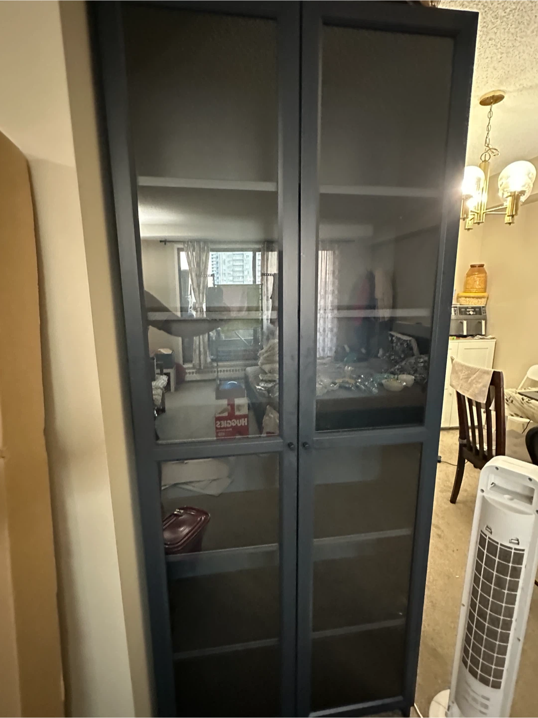 Billy Bookcase with Glass Doors - Please Read Ad Description. - photo 2