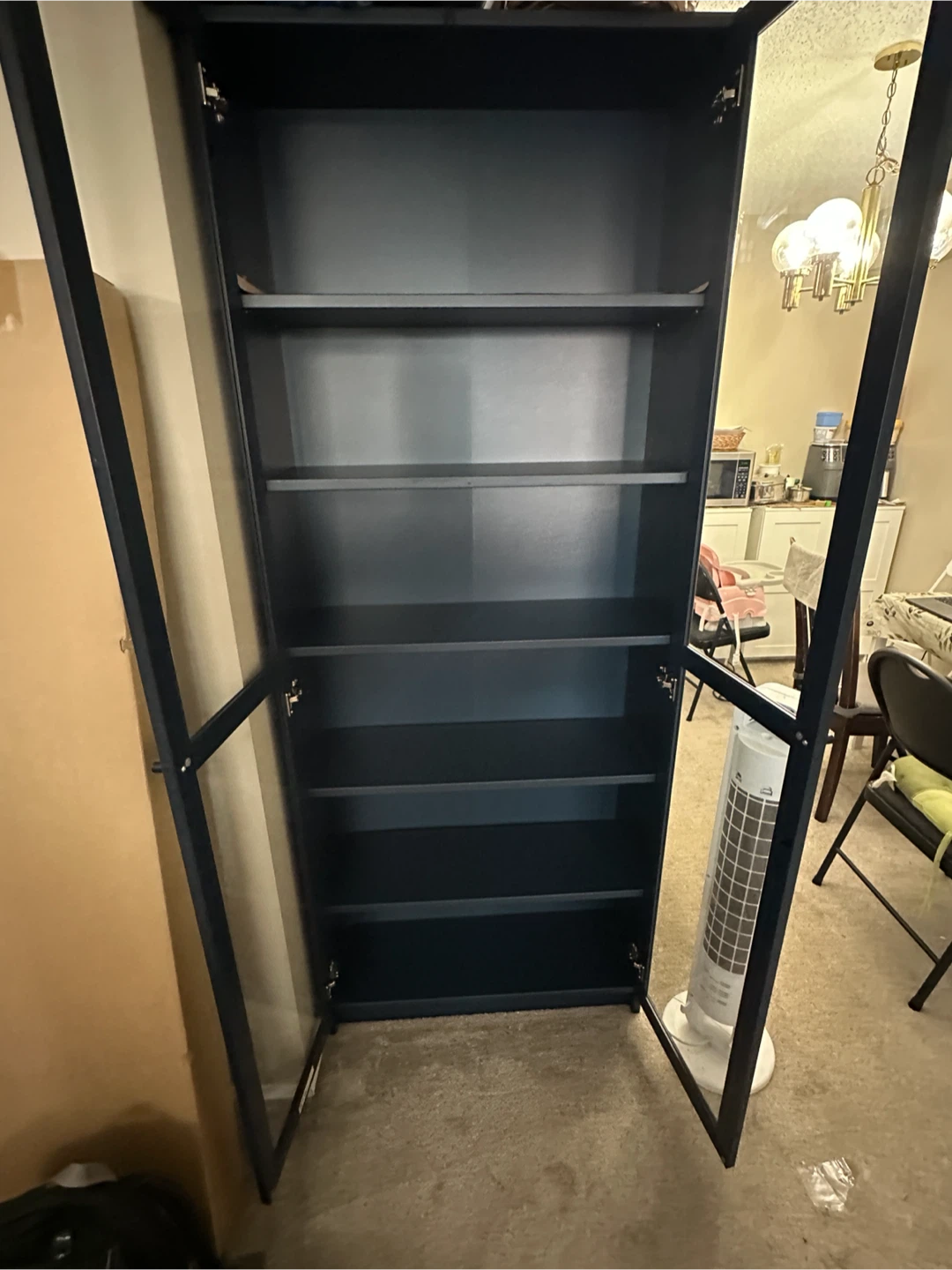Billy Bookcase with Glass Doors - Please Read Ad Description. - photo 3