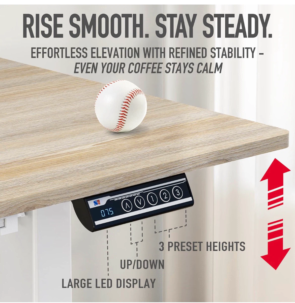 MOVE OUT SALE - Electric Height Adjustable Standing Desk - photo 4