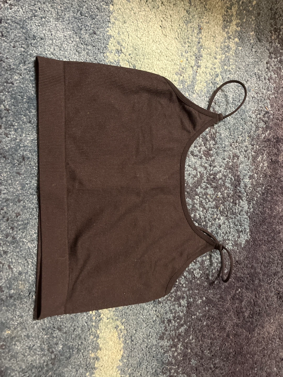 Black Ribbed Tank Top