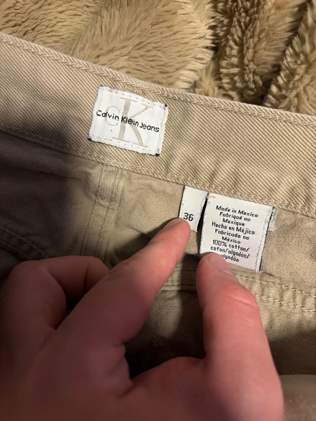 Calvin Klein Jeans Tan Straight Leg Pants - photo 2