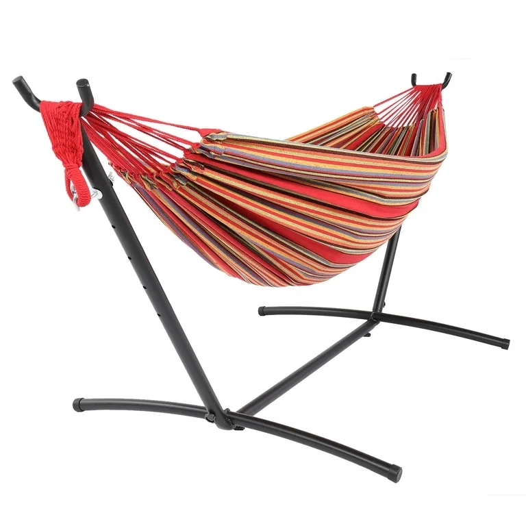 Striped Hammock with Stand - photo 2