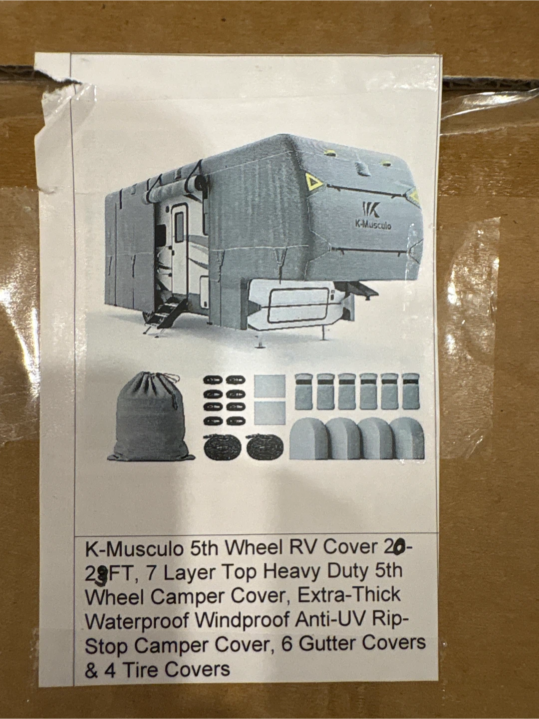K-Musculo 5th Wheel RV Cover 20-23FT - photo 3