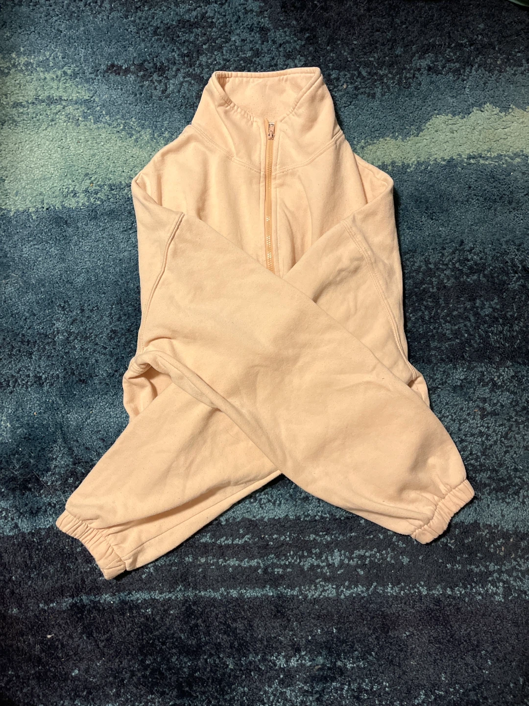 Pink Quarter Zip Sweatshirt