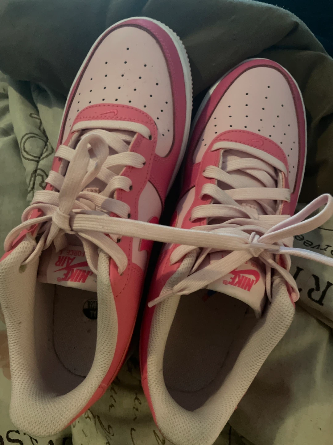 Nike Air Force 1 Pink Tint/White Sneakers - photo 2