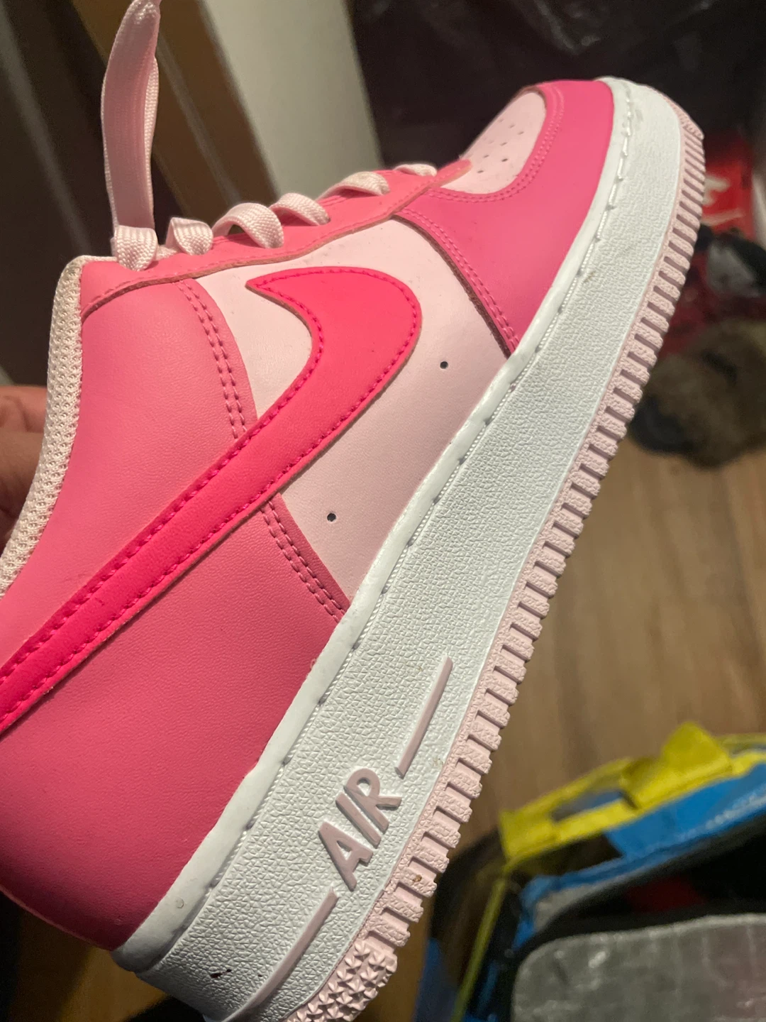 Nike Air Force 1 Pink Tint/White Sneakers - photo 3
