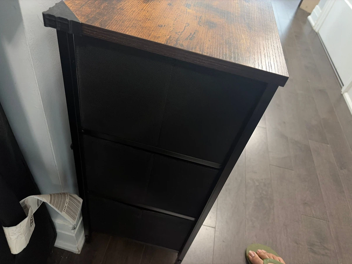 Rustic Wood Dresser with 6 Drawers
