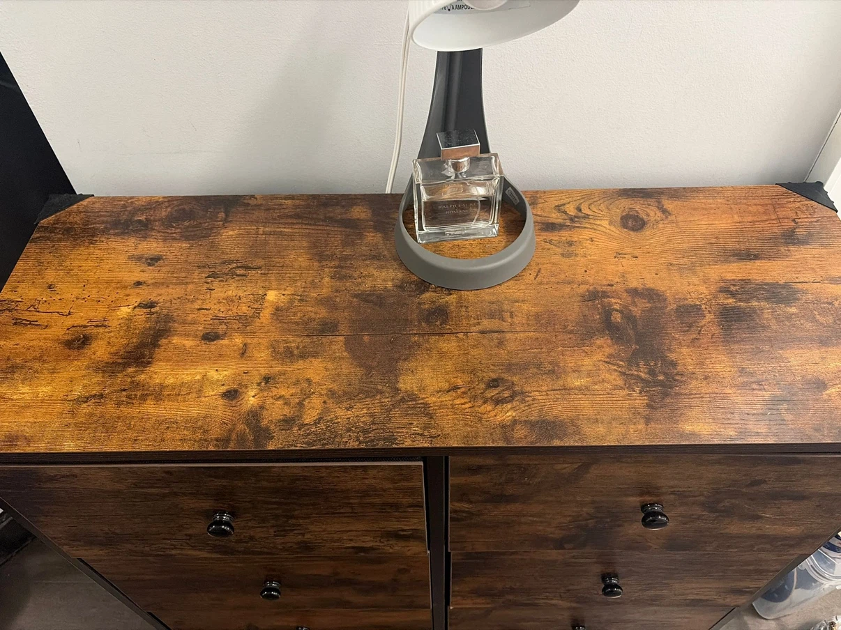 Rustic Wood Dresser with 6 Drawers - photo 5