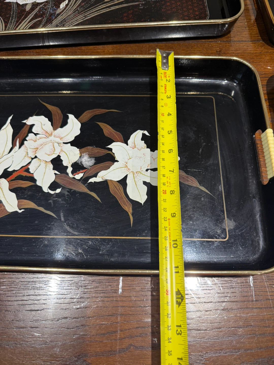 Black Lacquer Serving Trays - photo 3