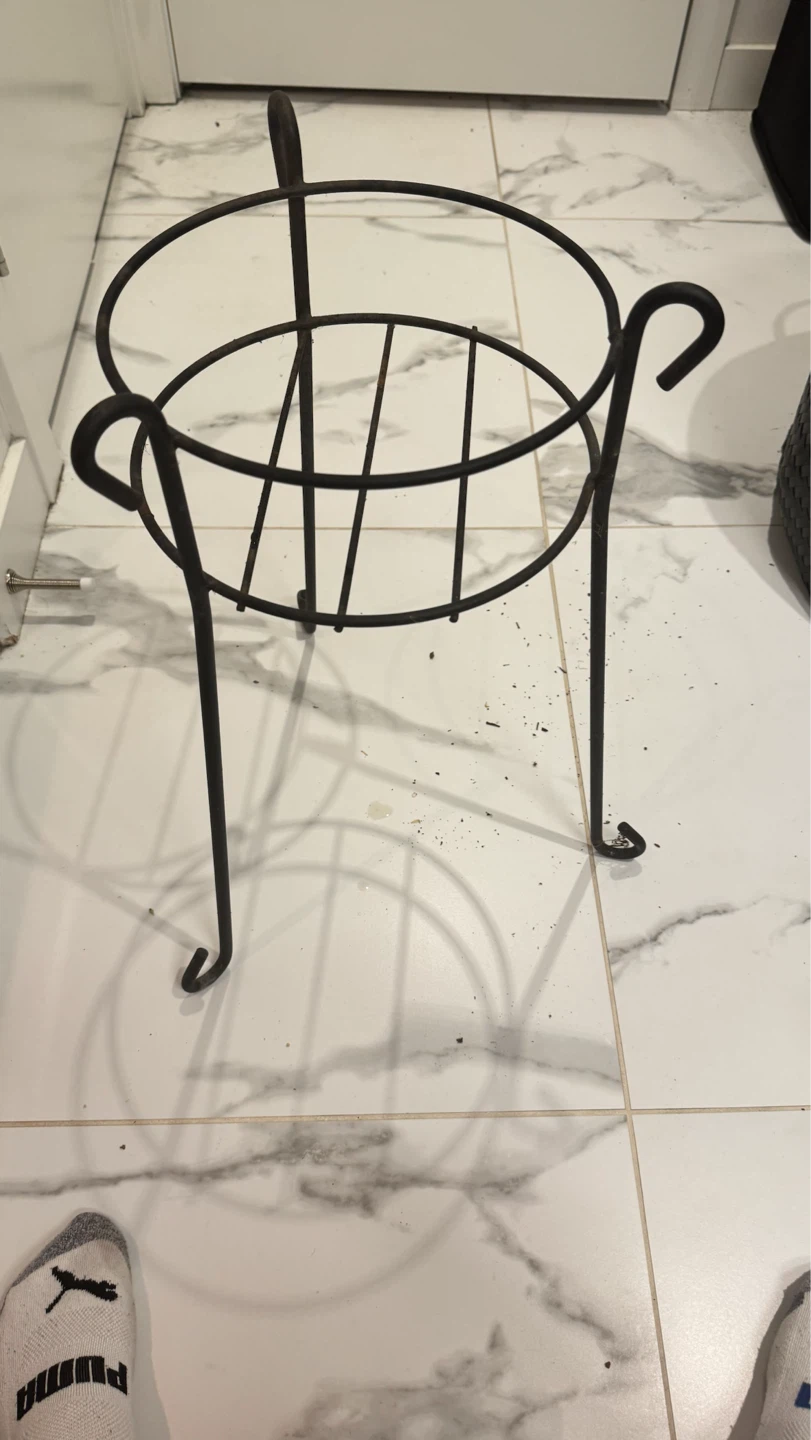 Black Metal Plant Stand - photo 2