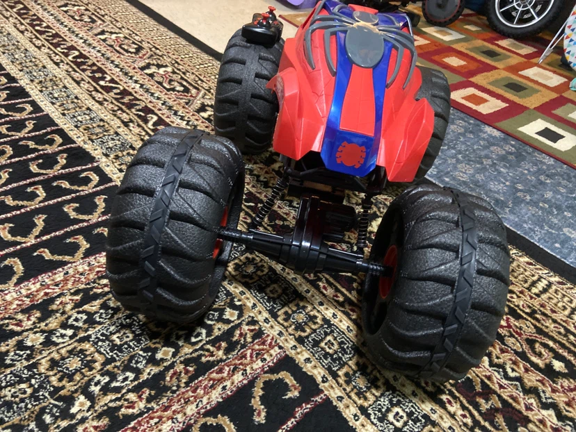 Electric Spider-Man theme monster truck and remote controlled - photo 4