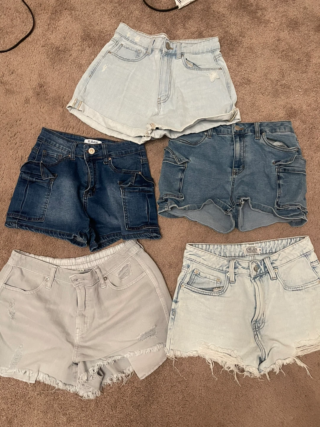 Lot of 5 Women's Denim Shorts