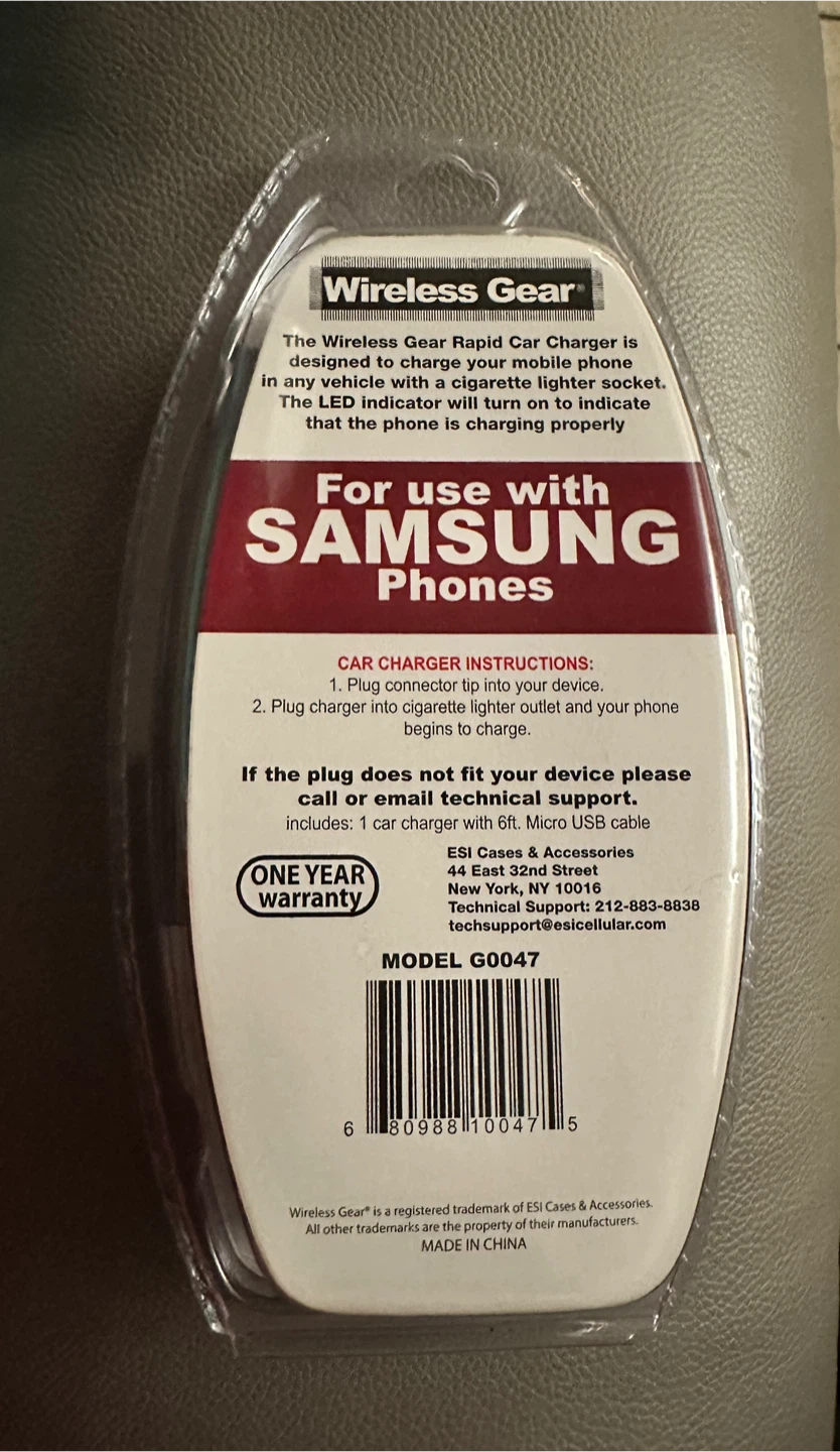 Wireless Gear Rapid Car Charger for Samsung Phones - photo 2