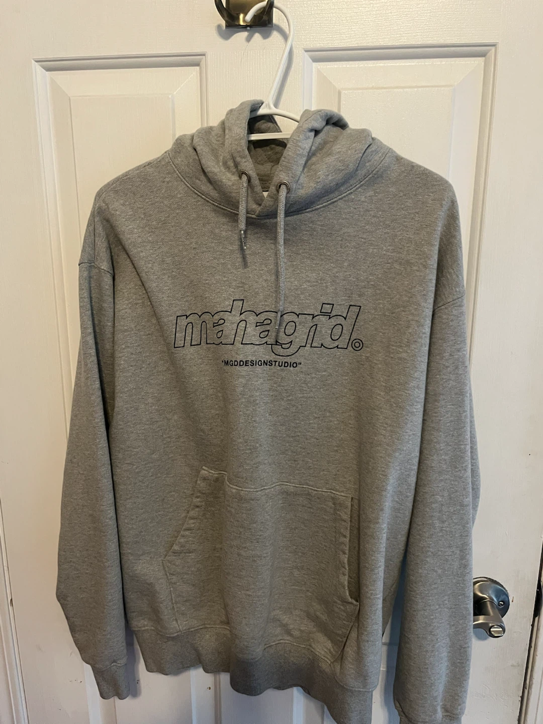 Mahagrid Hoodie Grey Size M
