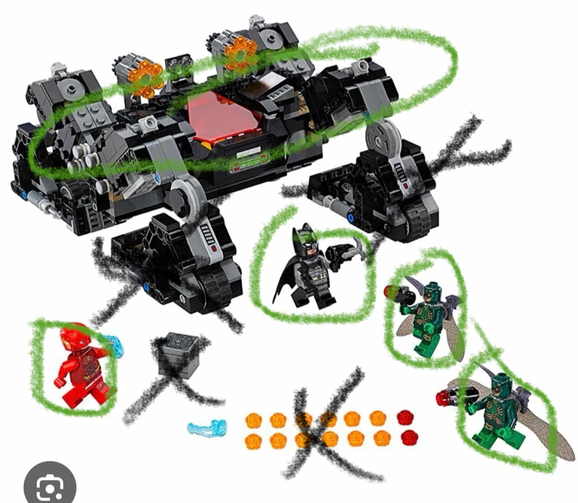 LEGO DC 76086 Knightcrawler Tunnel Attack - Minifigs,40%set - photo 5