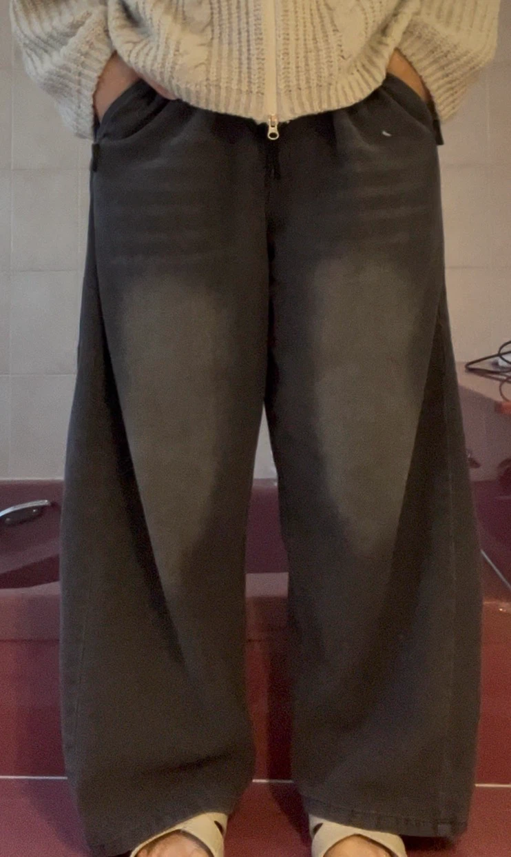 Dark Wash Wide Leg Jeans - photo 2