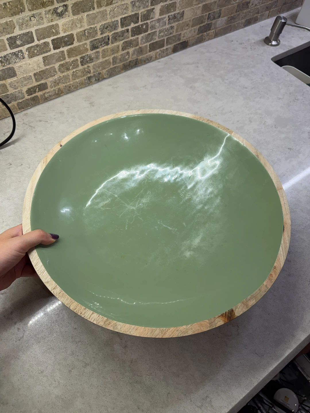 Large Wooden Bowl From Indigo