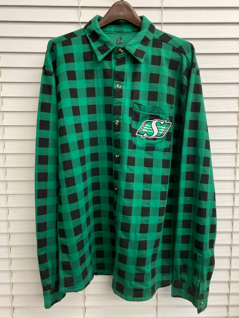Bulletin Green Buffalo Plaid Flannel Shirt XXL