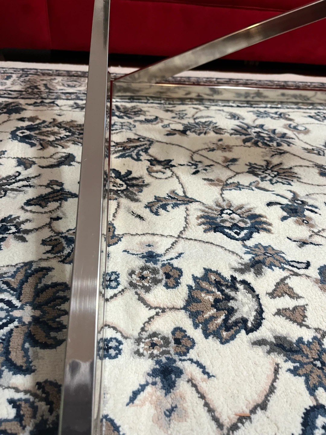 Glass Top Coffee Table with Chrome Base - photo 4