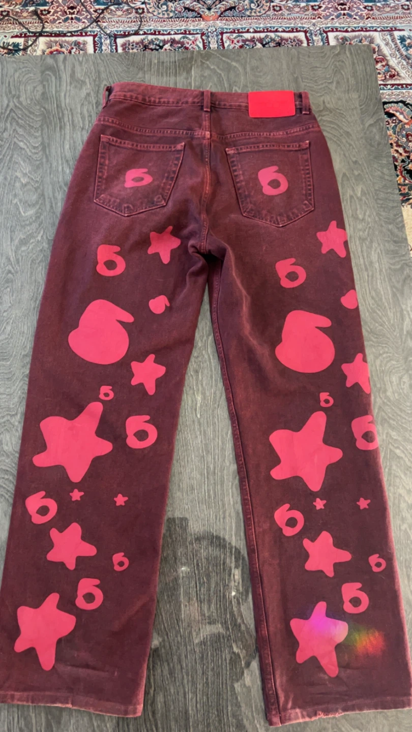 Authentic red sp5der jeans - photo 2