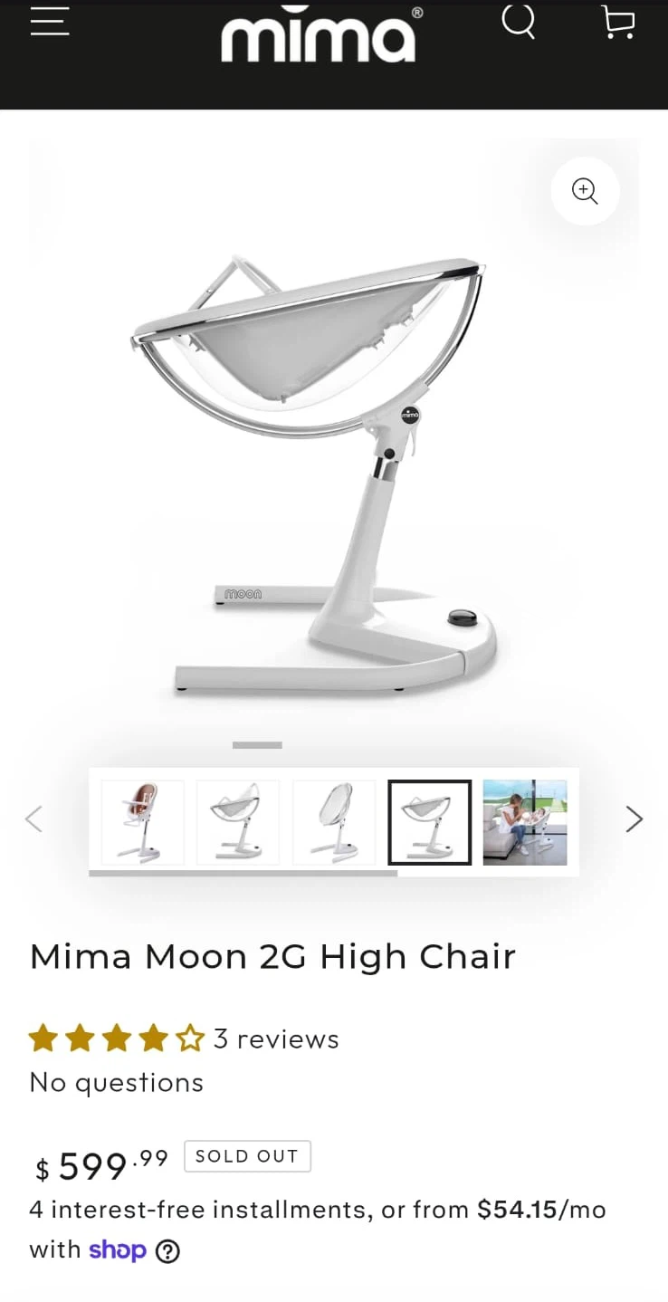 Mima Moon 2G High Chair