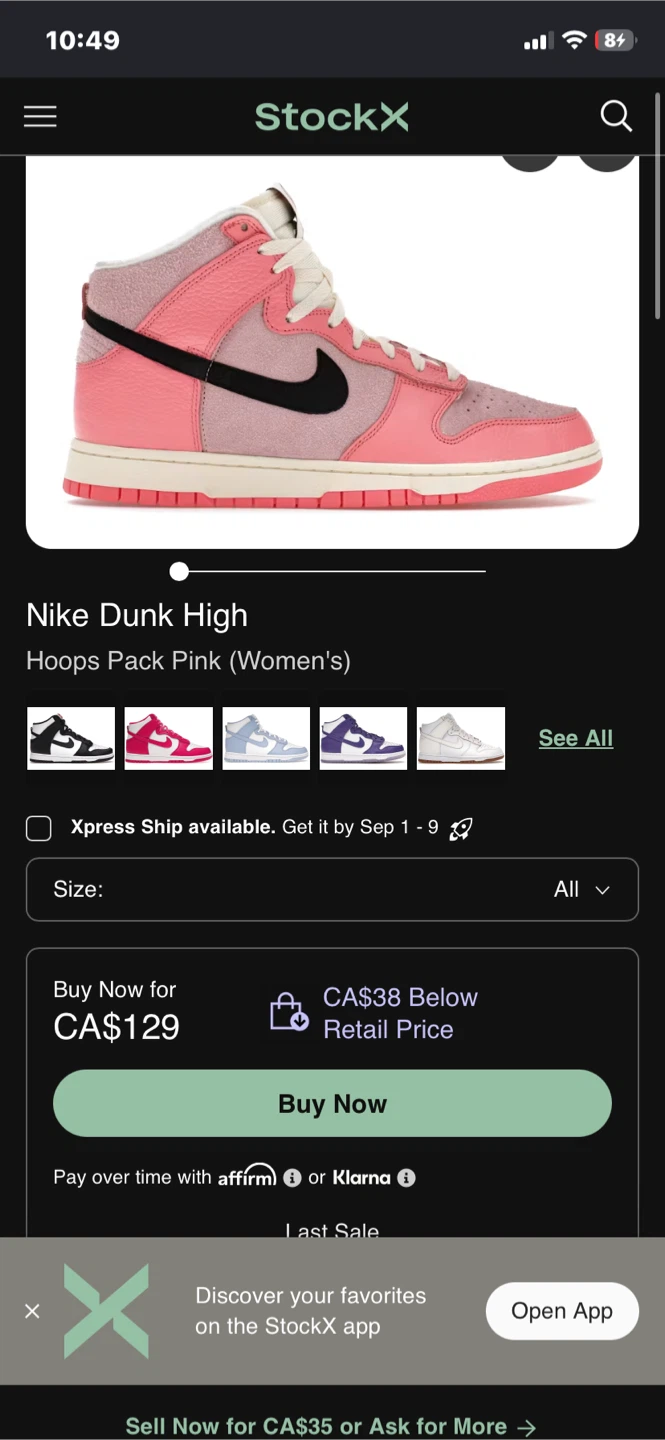 Nike Dunk High Hoops Pack Pink Women's Size 7.5 - photo 4