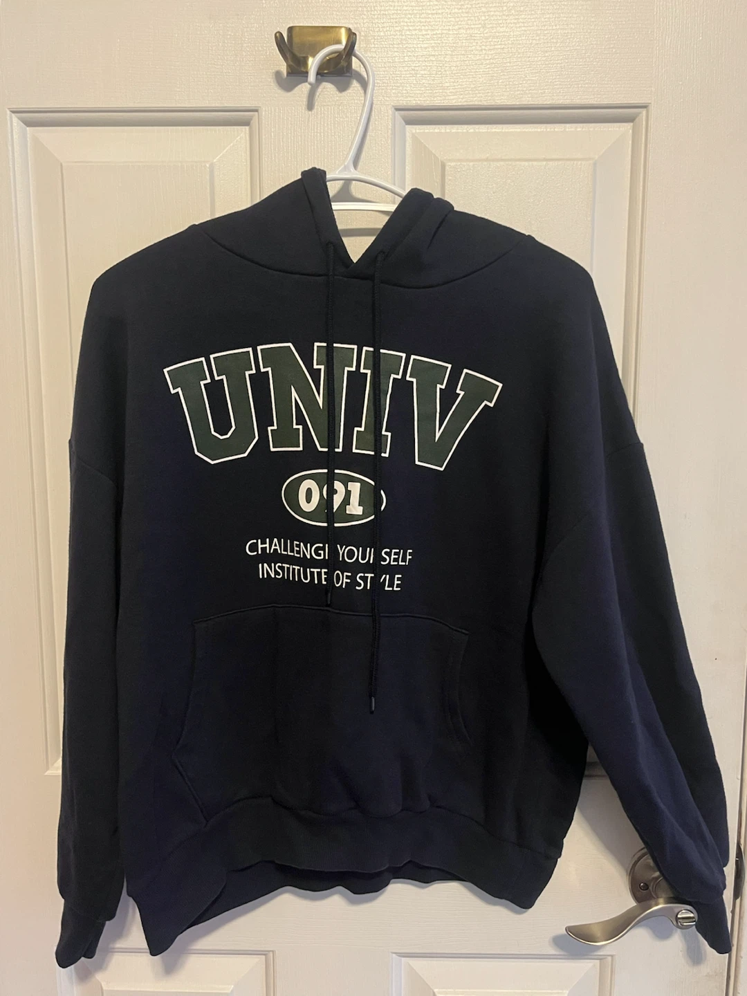 Navy Blue "Univ" Hoodie