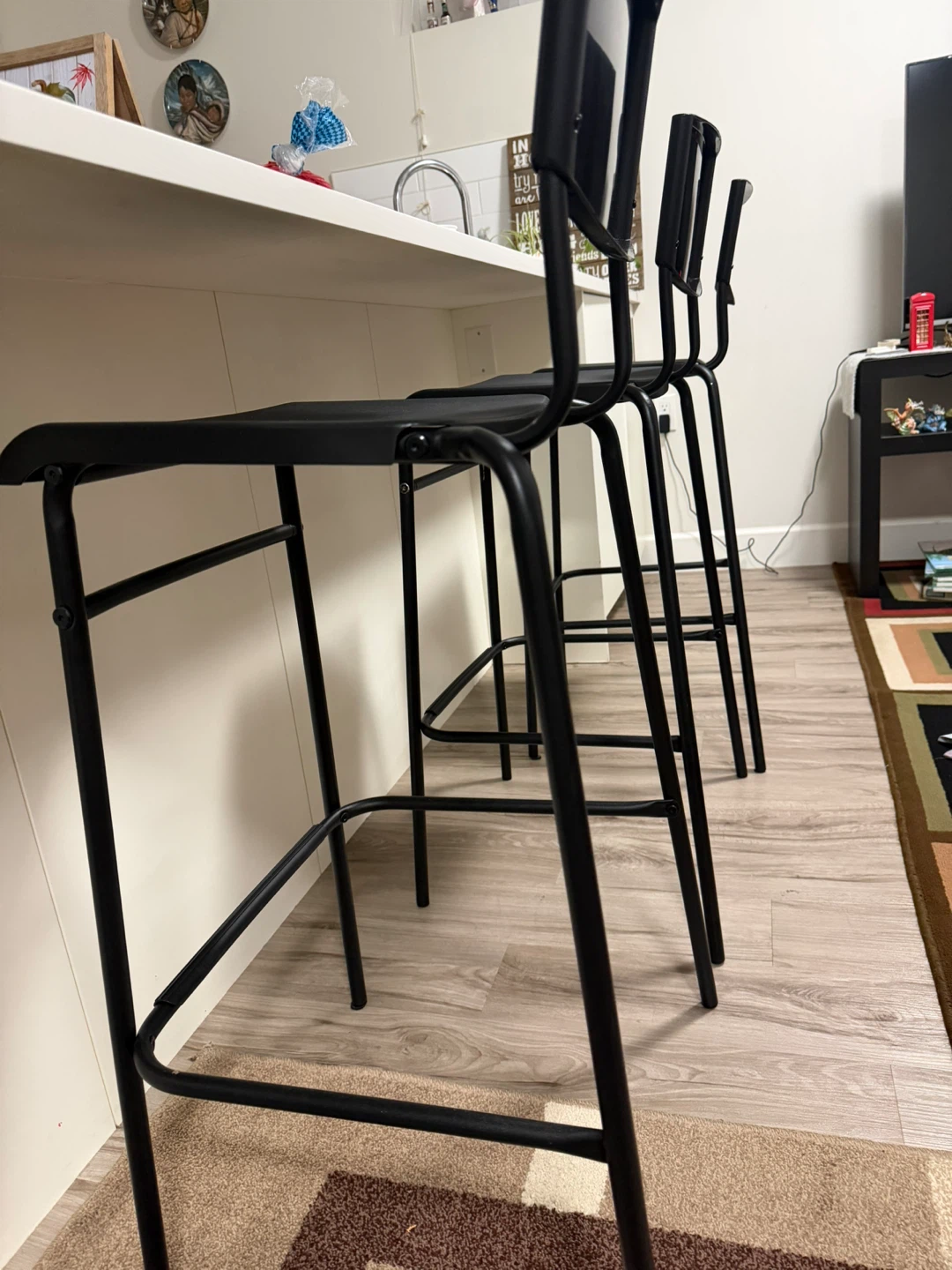 Set of 3 IKEA STIG Bar Stools