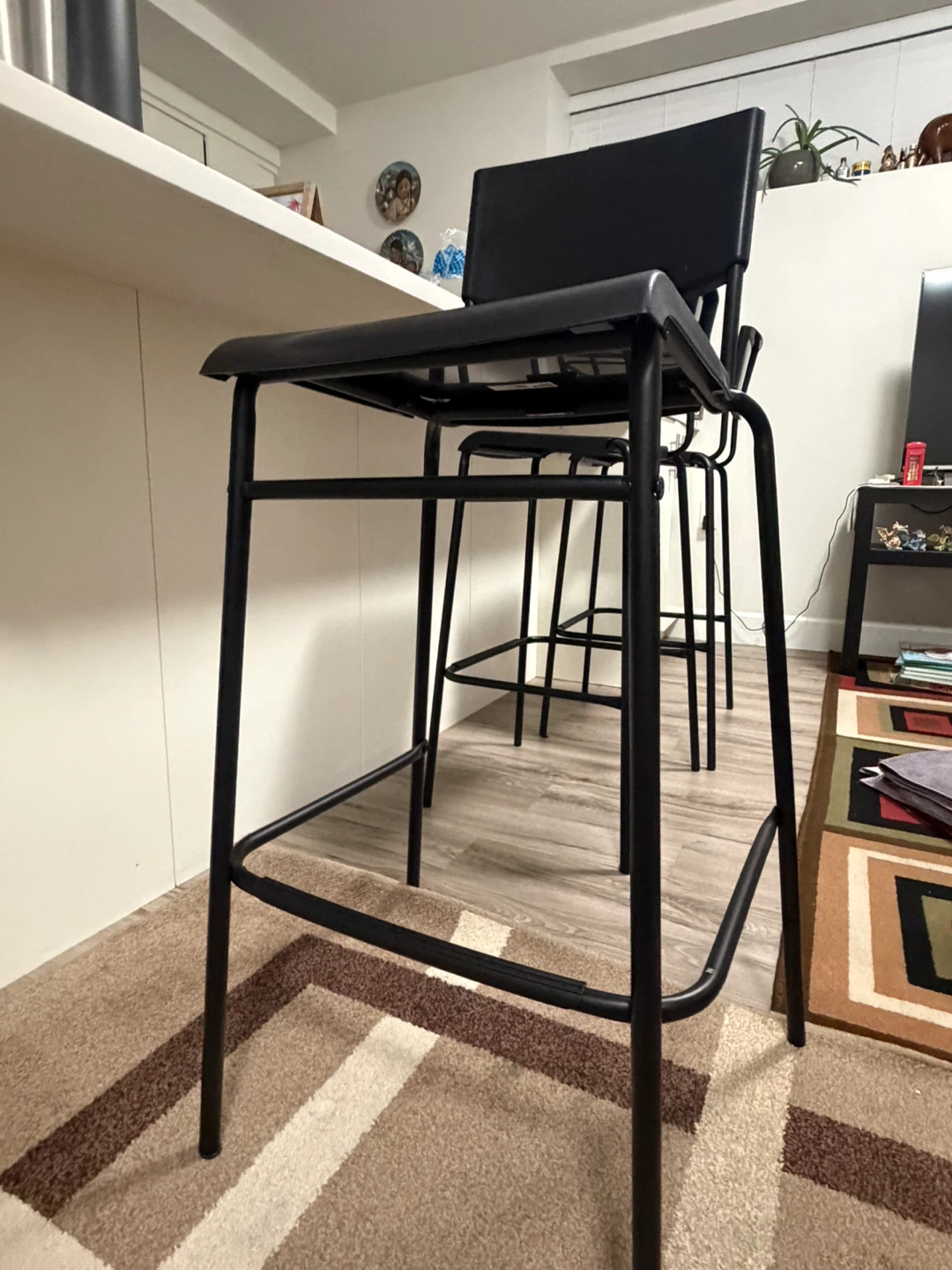 Set of 3 IKEA STIG Bar Stools - photo 2