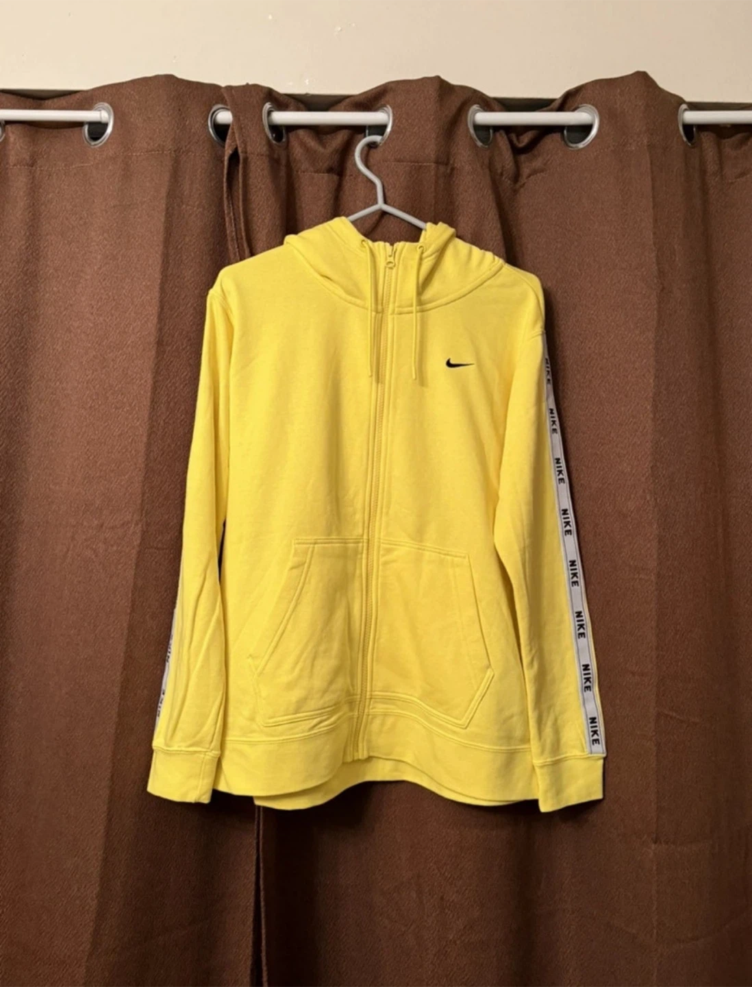 Nike Yellow Zip-Up Hoodie