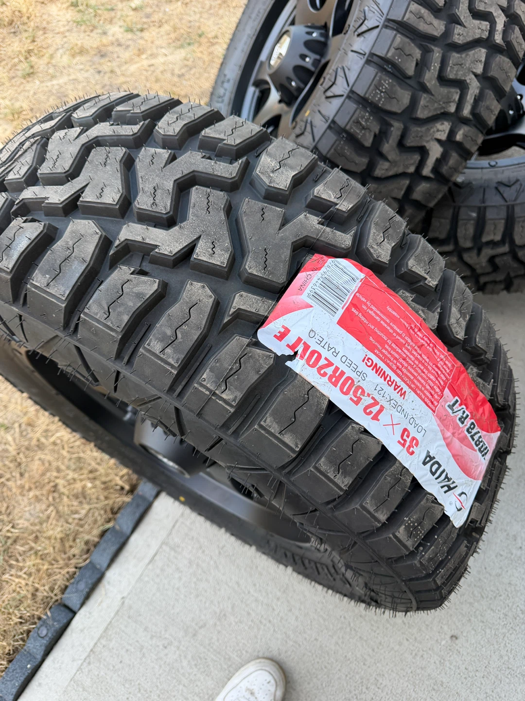 Set of 4 Black Iron Wheels with Haida Tires - photo 3