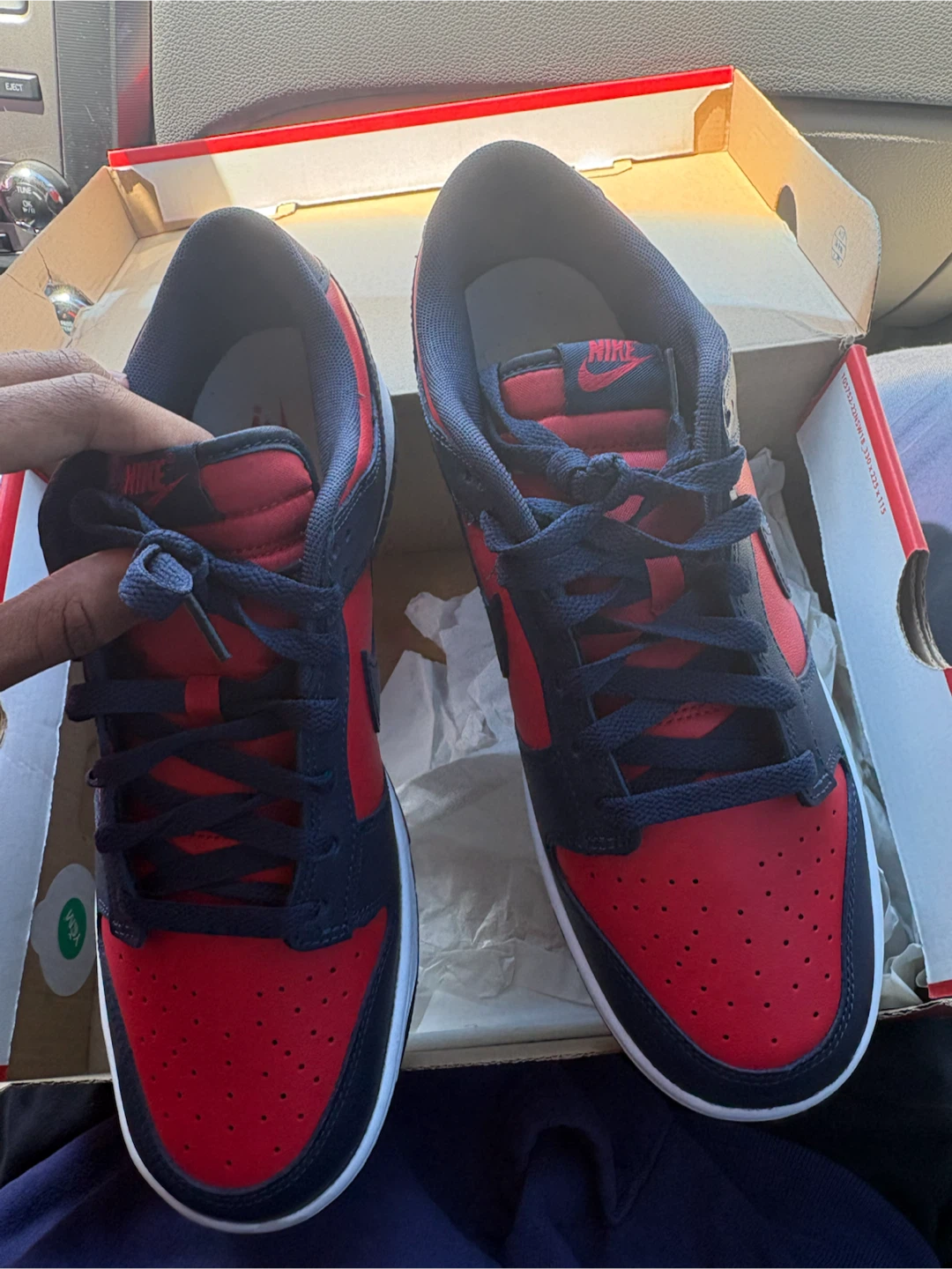 Nike Dunk Low Retro "University Red Obsidian" Size 10 - photo 2