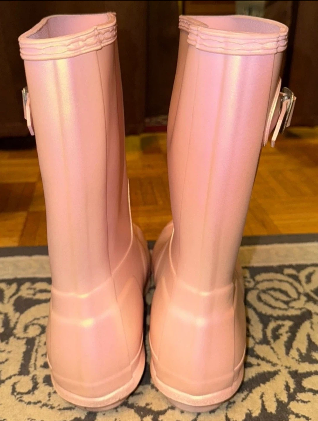 Hunter Pink Iridescent Rain Boots - photo 3