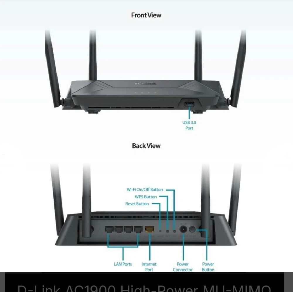 D-Link AC1900 High-Power Wi-Fi Gigabit Router - photo 4