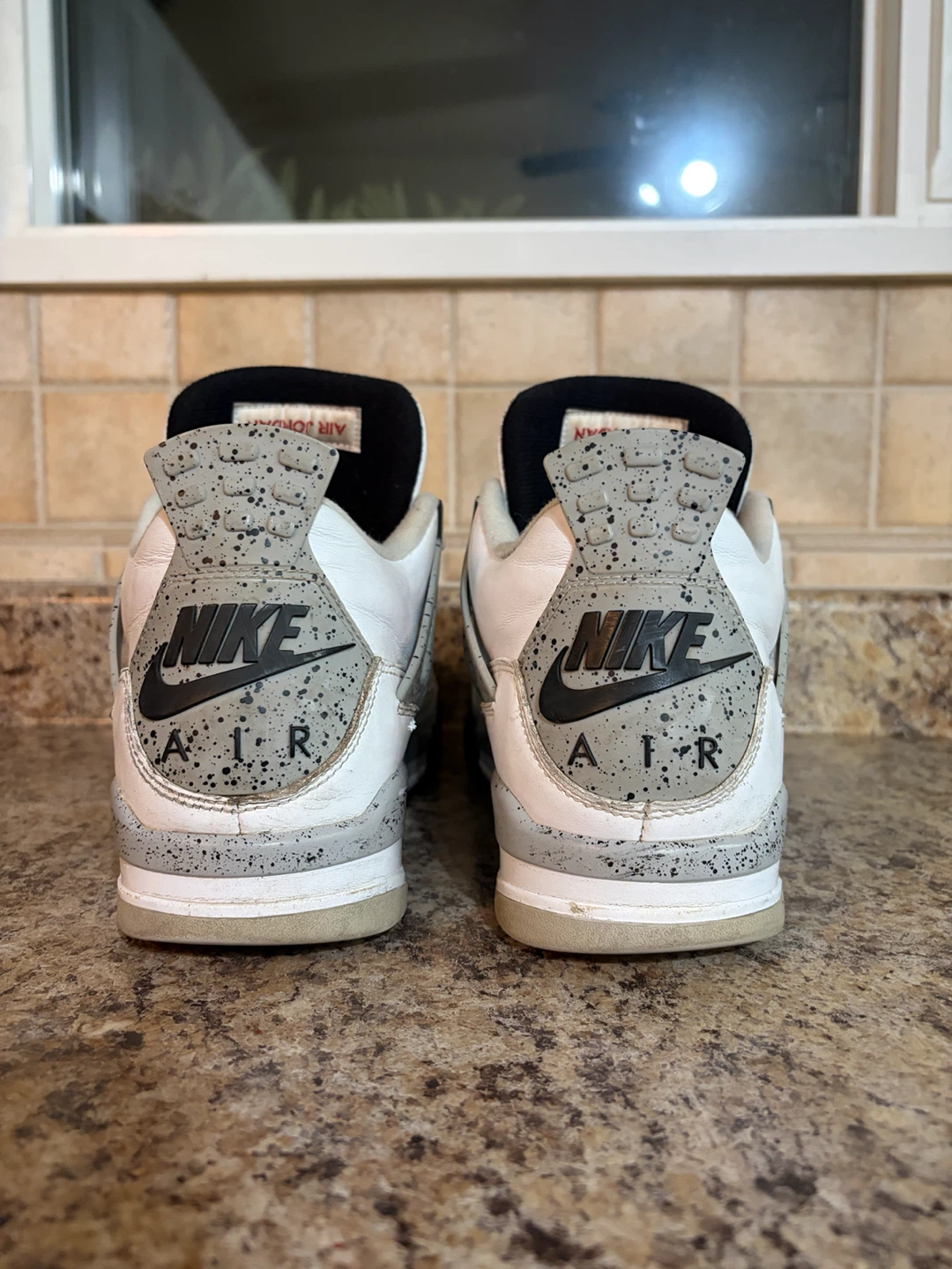 Nike Air Jordan 4 White Cement Sneakers - photo 2