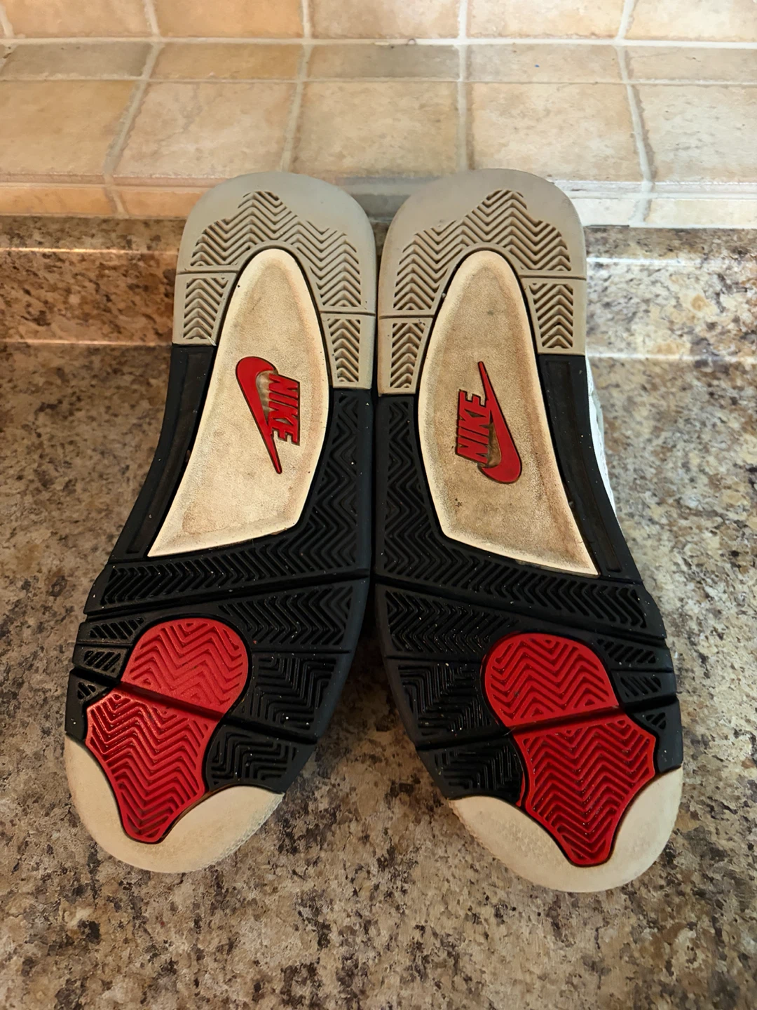 Nike Air Jordan 4 White Cement Sneakers - photo 5