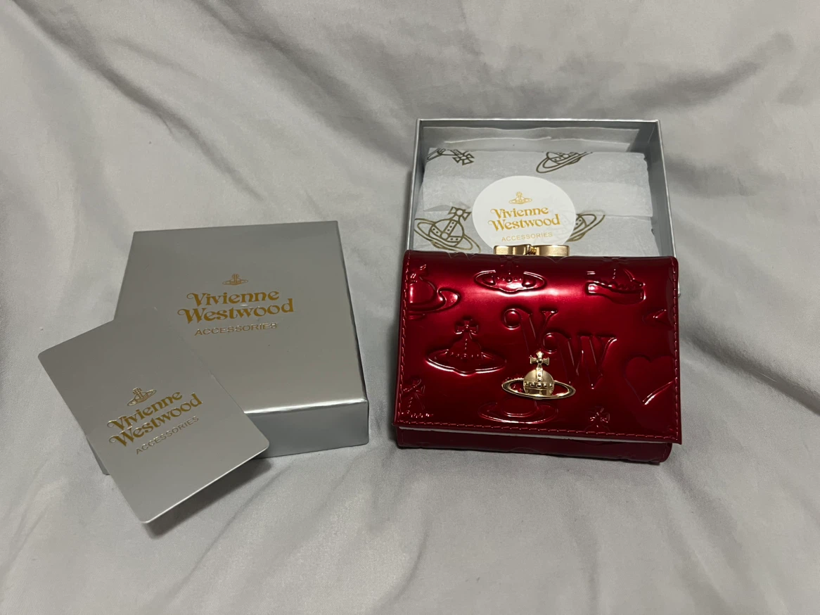 Vivienne Westwood Red Patent Leather Wallet