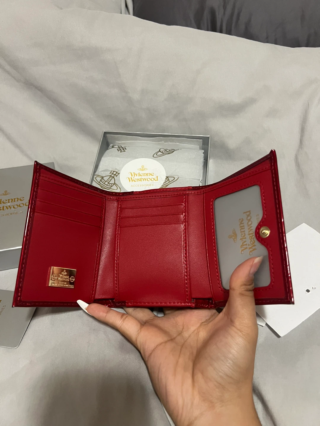 Vivienne Westwood Red Patent Leather Wallet - photo 2