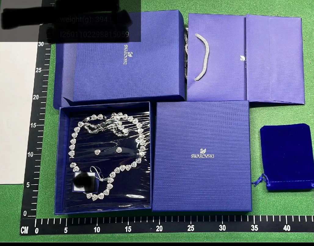Swarovski Heart Tennis Necklace