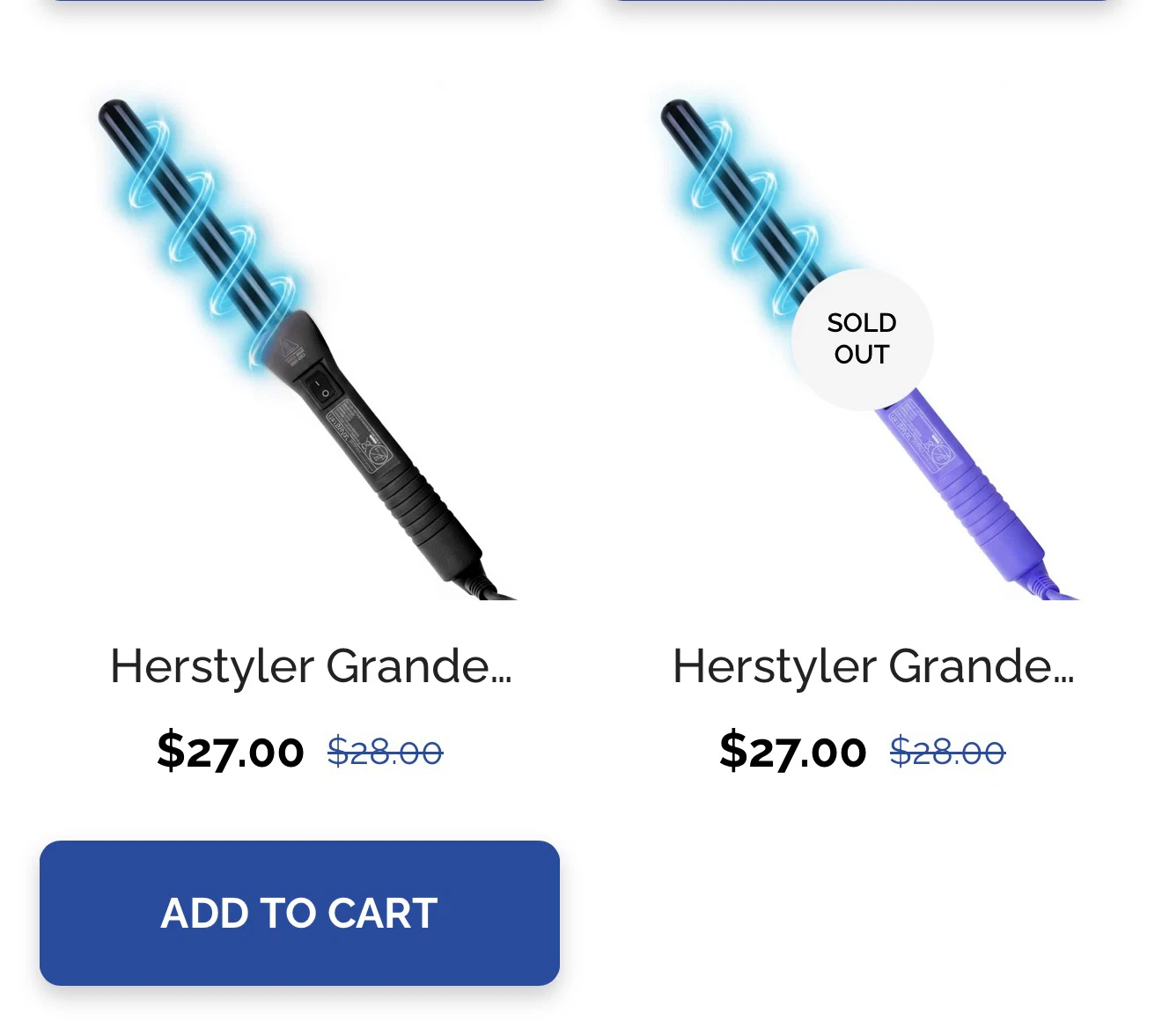 HerStyler Grande Curling Wand - Purple - photo 2