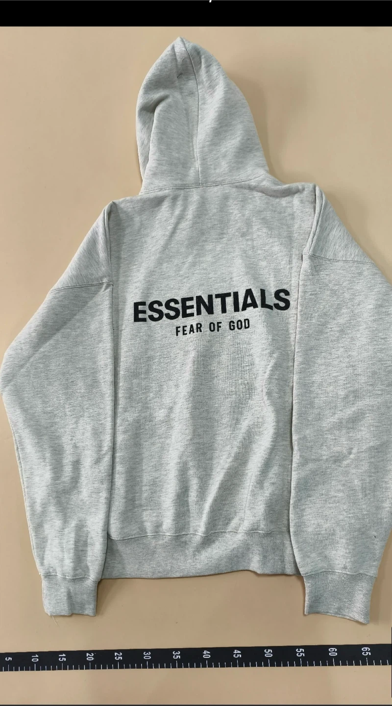 ESSENTIALS Fear of God Hoodie Grey Size M - photo 3