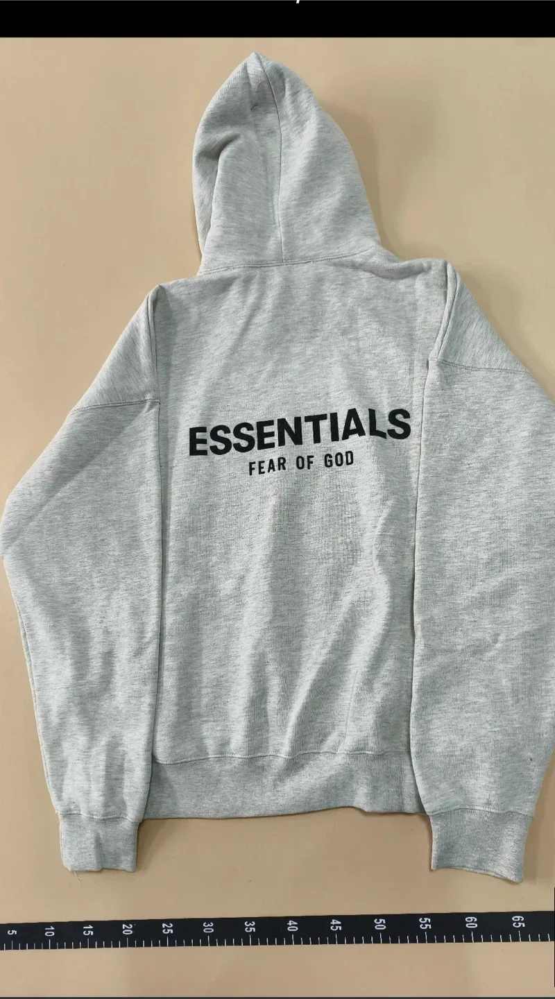 ESSENTIALS Fear of God Hoodie Grey Size M - photo 3