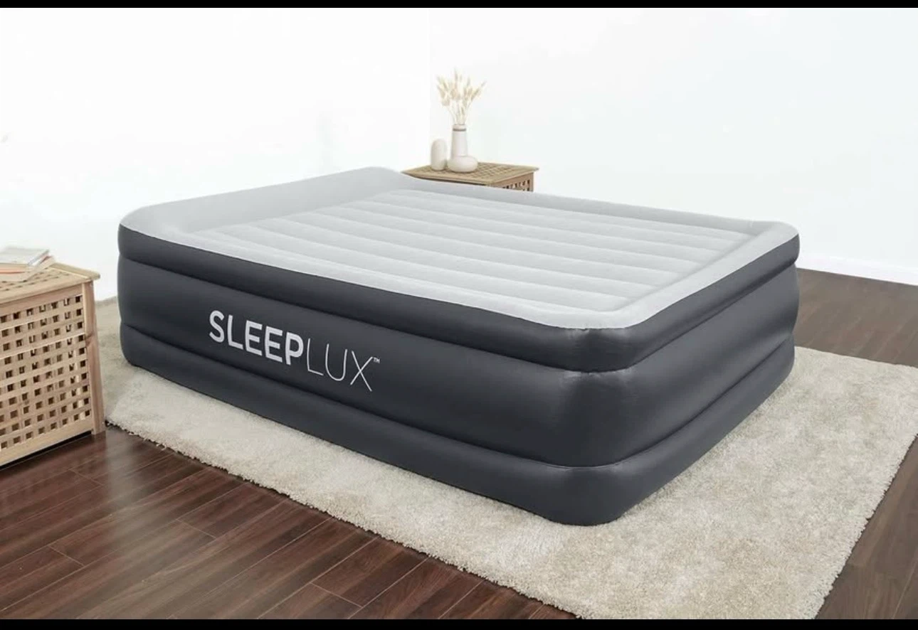 new Sleeplux Tritech Airbed Queen 22" Built In Ac Pump
