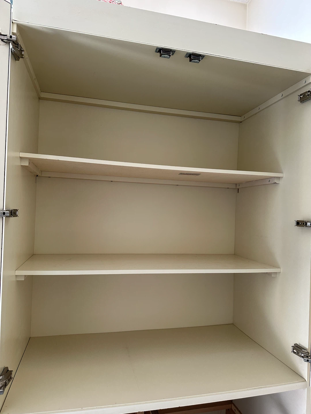 Mid-Century Modern Cream Armoire Wardrobe - photo 2