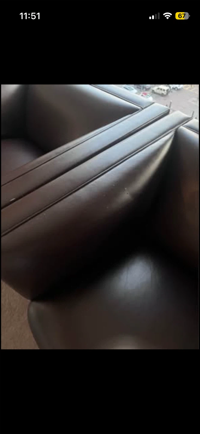 Dark Brown Leather Armchairs - photo 3