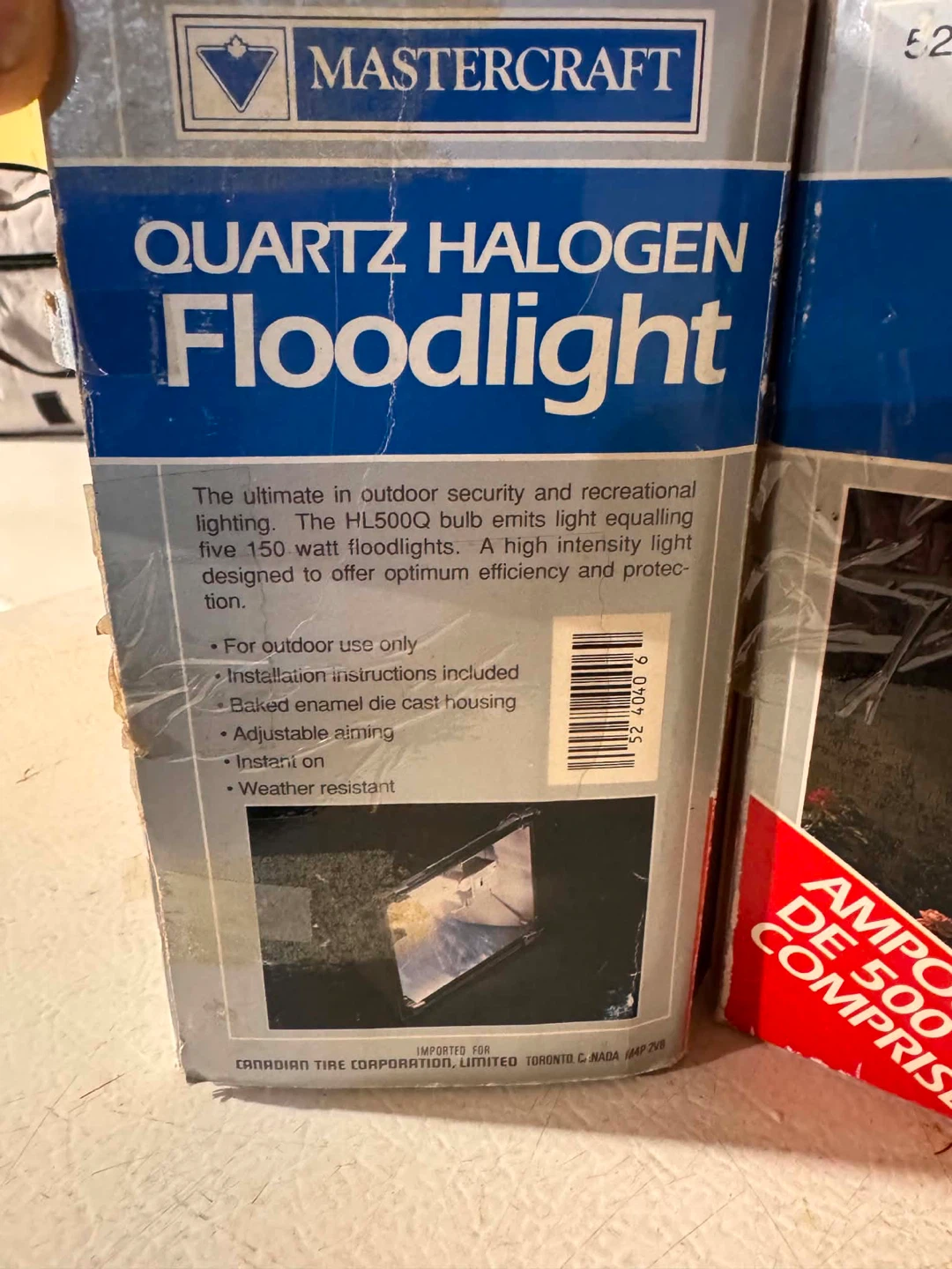 Mastercraft Quartz Halogen Floodlight 500W