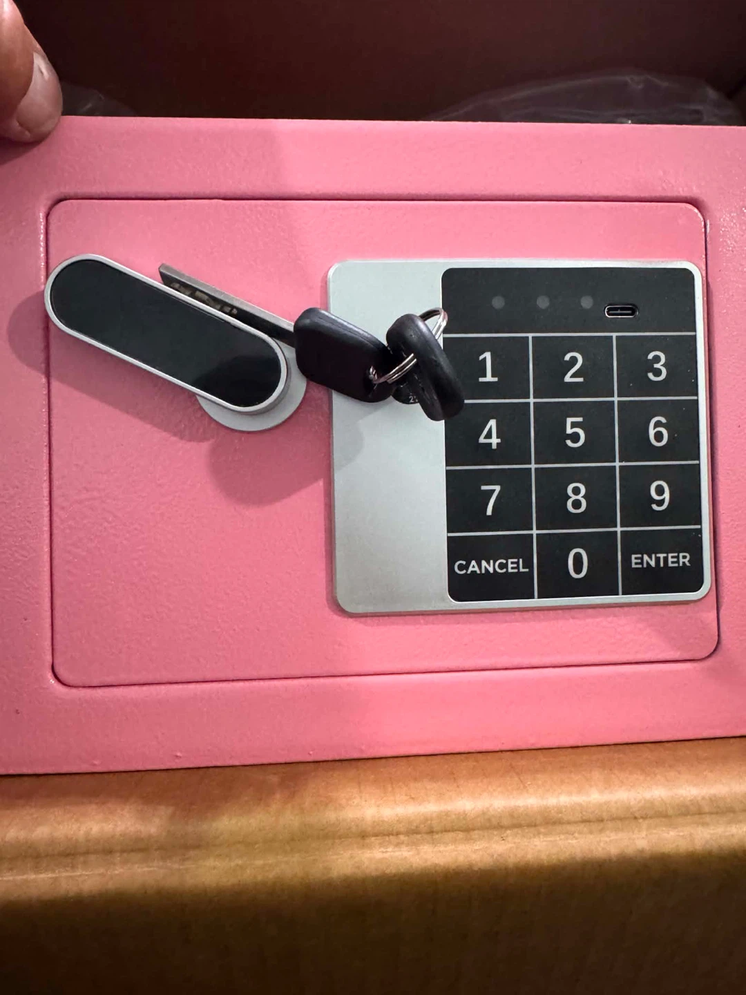 Pink Digital Safe Box